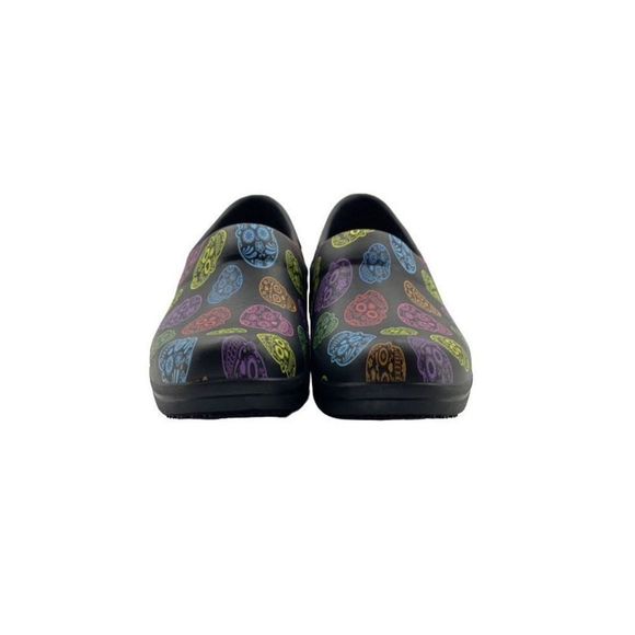 RETIRED Crocs Colorful Sugar Skull Clogs Women’s Sz 9 - Picture 2 of 5